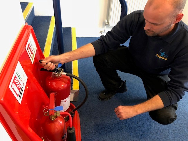 Fire extinguisher installation and maintenance